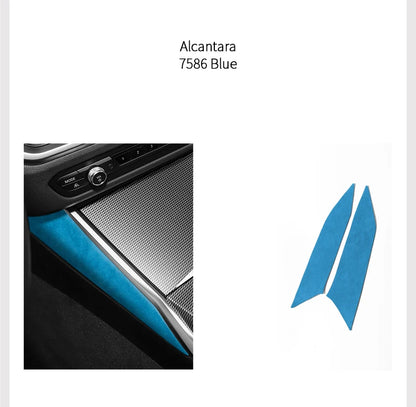 For BMW 2er Two-Door G42 3er i3 G20 G28 4er i4 G23 Center Console Side Trim Sticker Car Interior Accessories Made of Alcantara