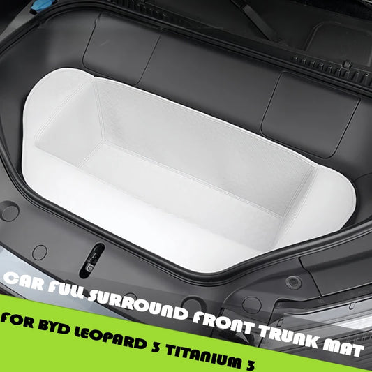 Car Full Surround Front Trunk Mat Fit For BYD Leopard 3 Titanium 3 Auto  Front Trunk Leather Storage Decorative Upgrade Pad
