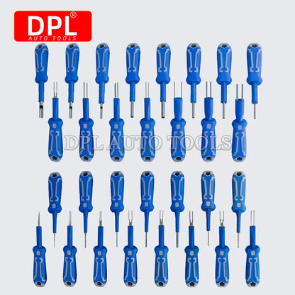 30 Pcs Terminal Pin Removal Tool Kit Electrical Connector Pin Extractor Tool Set Wire Terminal Release Tool for Automotive