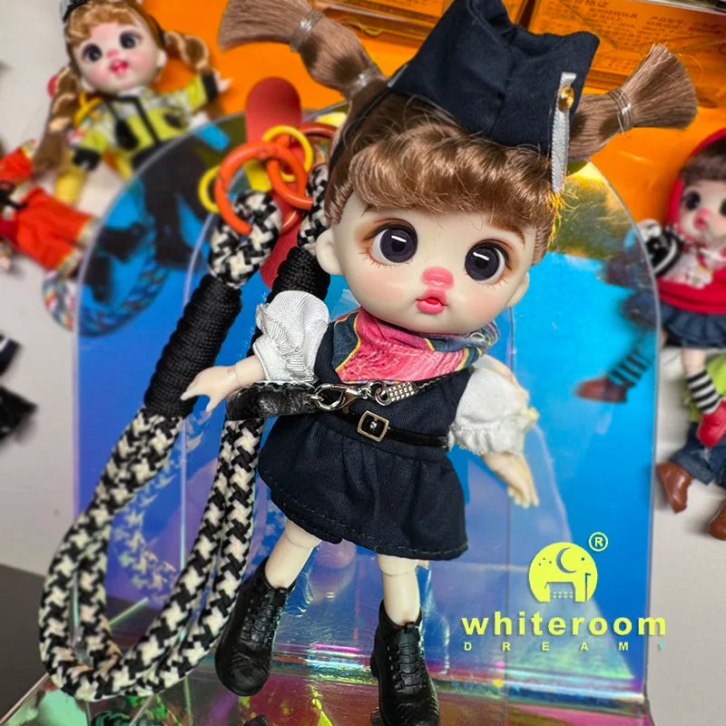 Trendy Toy Doll OB11 Lion Dance Doll Chinese Style Girl Doll Clothes Set for Chinese New Year  Spring Festival Gift Festival BJD