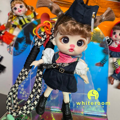 Trendy Toy Doll OB11 Lion Dance Doll Chinese Style Girl Doll Clothes Set for Chinese New Year  Spring Festival Gift Festival BJD
