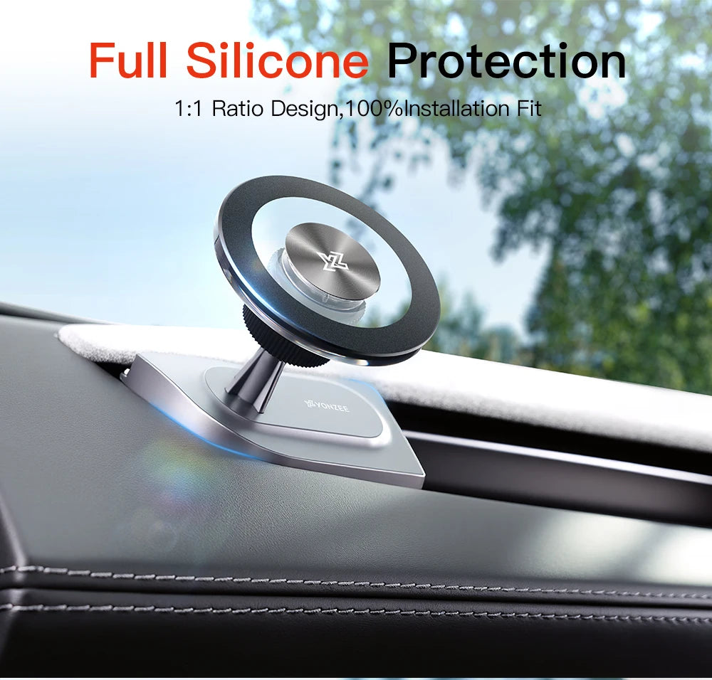 YZ For Tesla Model 3 Y YL Highland Juniper 360° Rotation Car Phone Holder ABS Strong Magnetic Mount Phone Stand 2026 Accessories