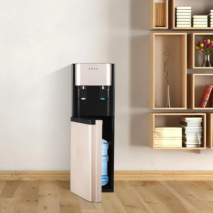 Bottom Loading Water Dispenser, Water Cooler Dispenser for 5 Gallon Bottle, Hot and Cold Water Dispenser with Over-Temperature/Overload/Anti-Dry Burn Protection for Offices, Nurseries, Homes