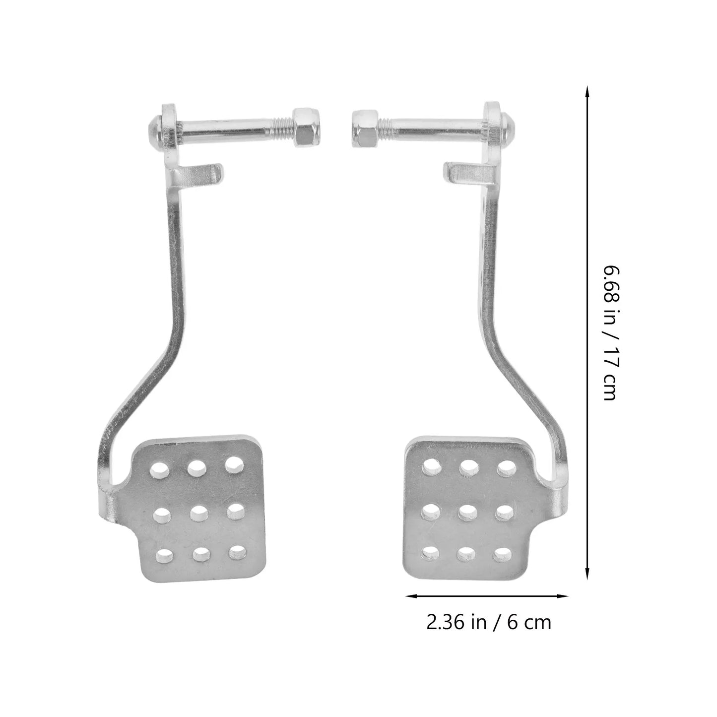 1Pair Go Kart Throttle Pedal Brake Foot Pedal for 212Cc Engine Smooth Control Aluminum Build