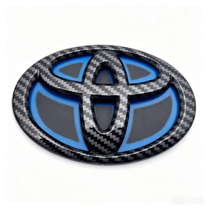 1x Blue Bottom Front Grille Badge Trunk Car Logo Emblem Suitable for Toyota RAV4 CAMRY COROLLA LANDCRUSER RAV4 VIOS SIENNA YARLS