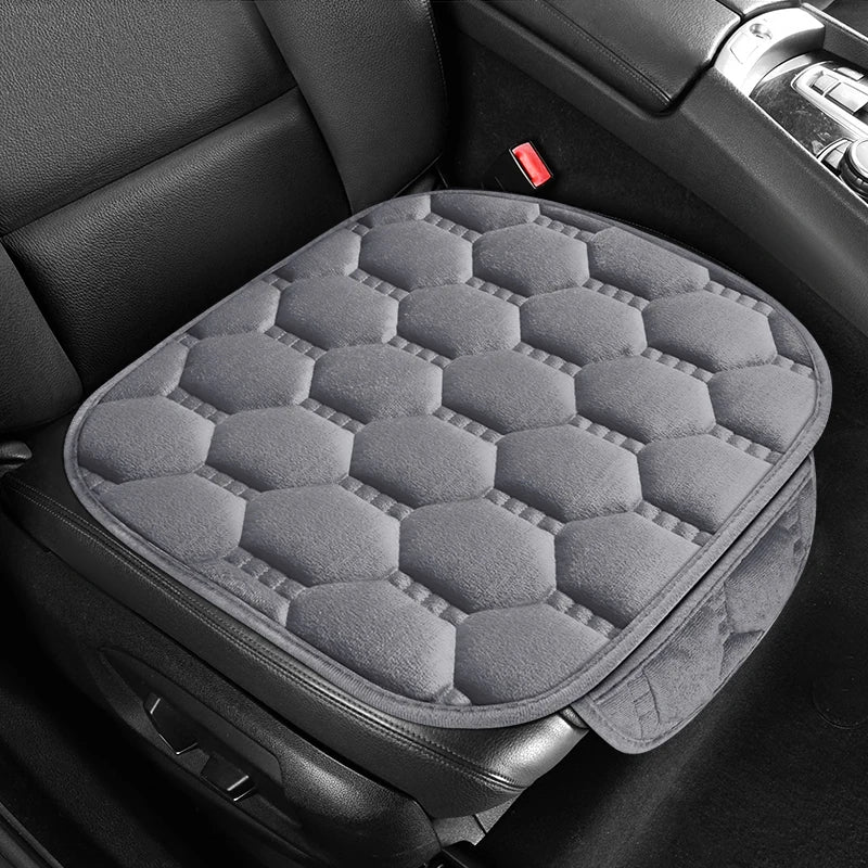 Winter Warm and Thick Velvet Car Seat Cushion Four Seasons Universal Single Seat Small Three piece Plush Warm Five Seat Anti sli