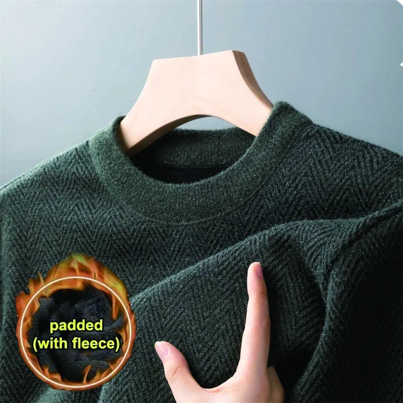 Cashmere Blend Sweater Men Pull Homme Autumn Winter Sweter Male Clothes Sueter Hombre Man Pullover Sweaters Warm Knitwear