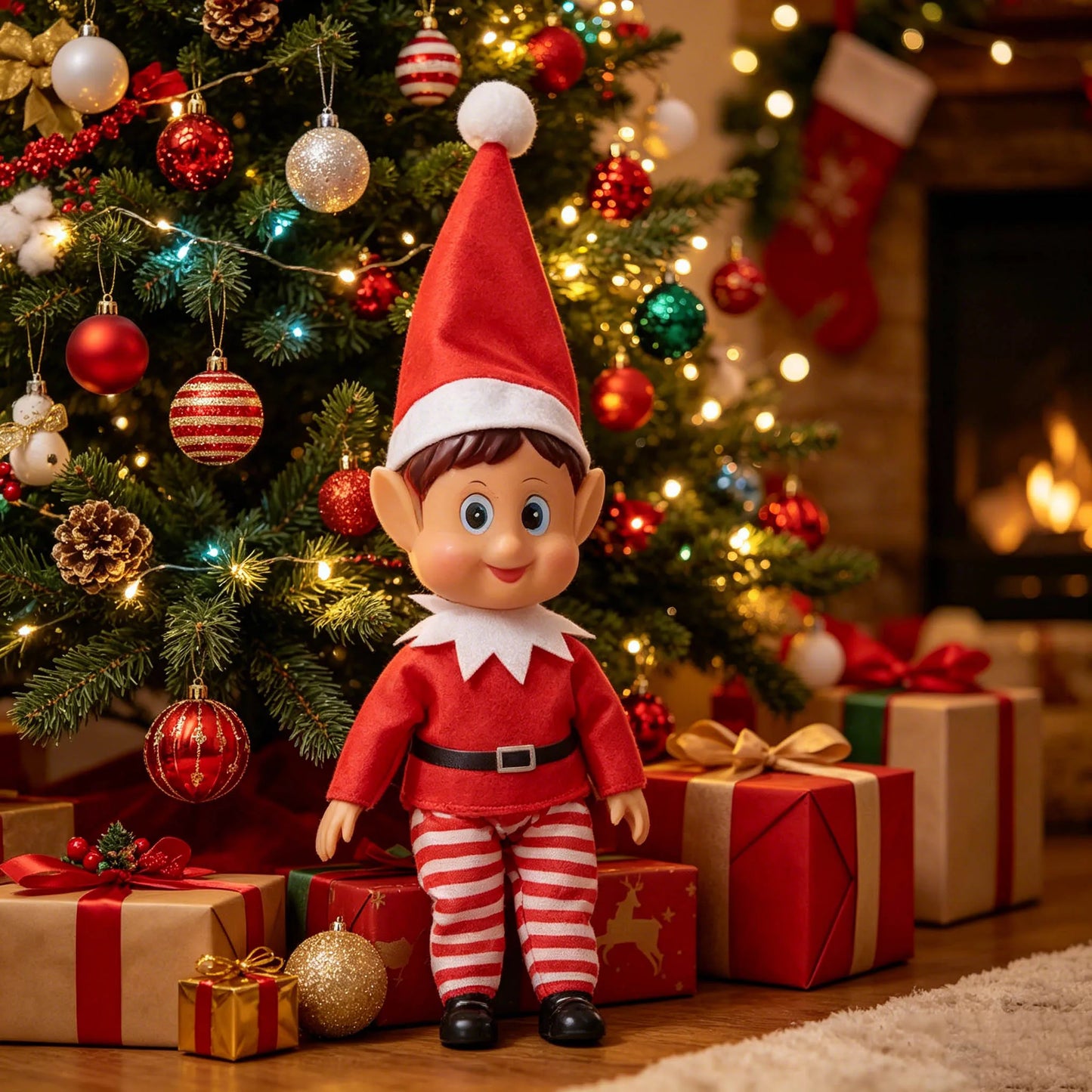 2026 Christmas Elf Dolls with Music and Lights for Christmas Gifts, Trendy Play Dolls, Children's Handmade Toys, and Gifts