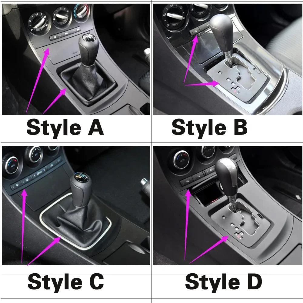 For Mazda 3 2010-2015 Interior Central Control Panel Door Handle Carbon Fiber Stickers Decals Car styling Accessorie