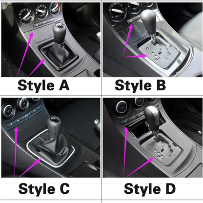 For Mazda 3 2010-2015 Interior Central Control Panel Door Handle Carbon Fiber Stickers Decals Car styling Accessorie