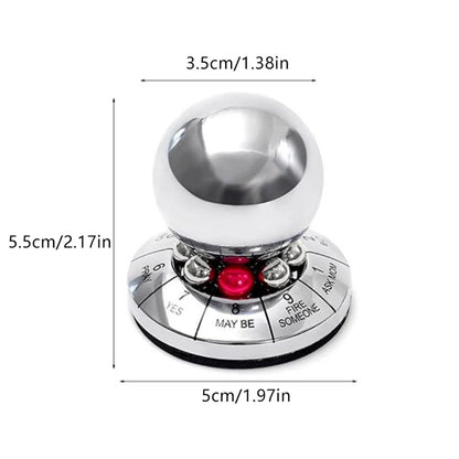 Fate Prophecy Lucky Decision Ball Metal Desktop Fidget Toy Finger Rotator Stress Relief Home Office Decor Gift for Adults