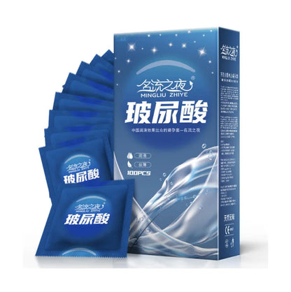 Hyaluronic Acid Condoms 52mm 100/50pcs Men Couples Glossy Ultra Thin Penis Sleeves Sex Toys Safer Condoms Sexshop Products