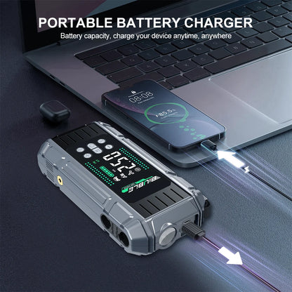 Car Jump Starter 26800mAh Power Bank Portable Air Compressor 12V Starting Device for Car Battery Emergency Starter
