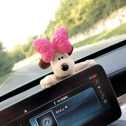 Cute Puppy Rearview Mirror Ornament, Lying Doll, Car Decoration, Central Control Screen Car Doll, Interior Accessories for Women