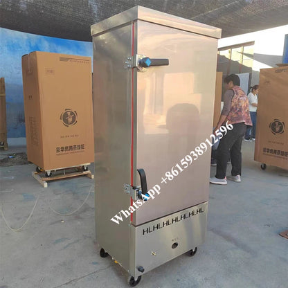 Rice Steamer Cabinet 12 Trays Commercial Electric 220V 110V Food Gas 24 Plate Mantou Meat Cooker