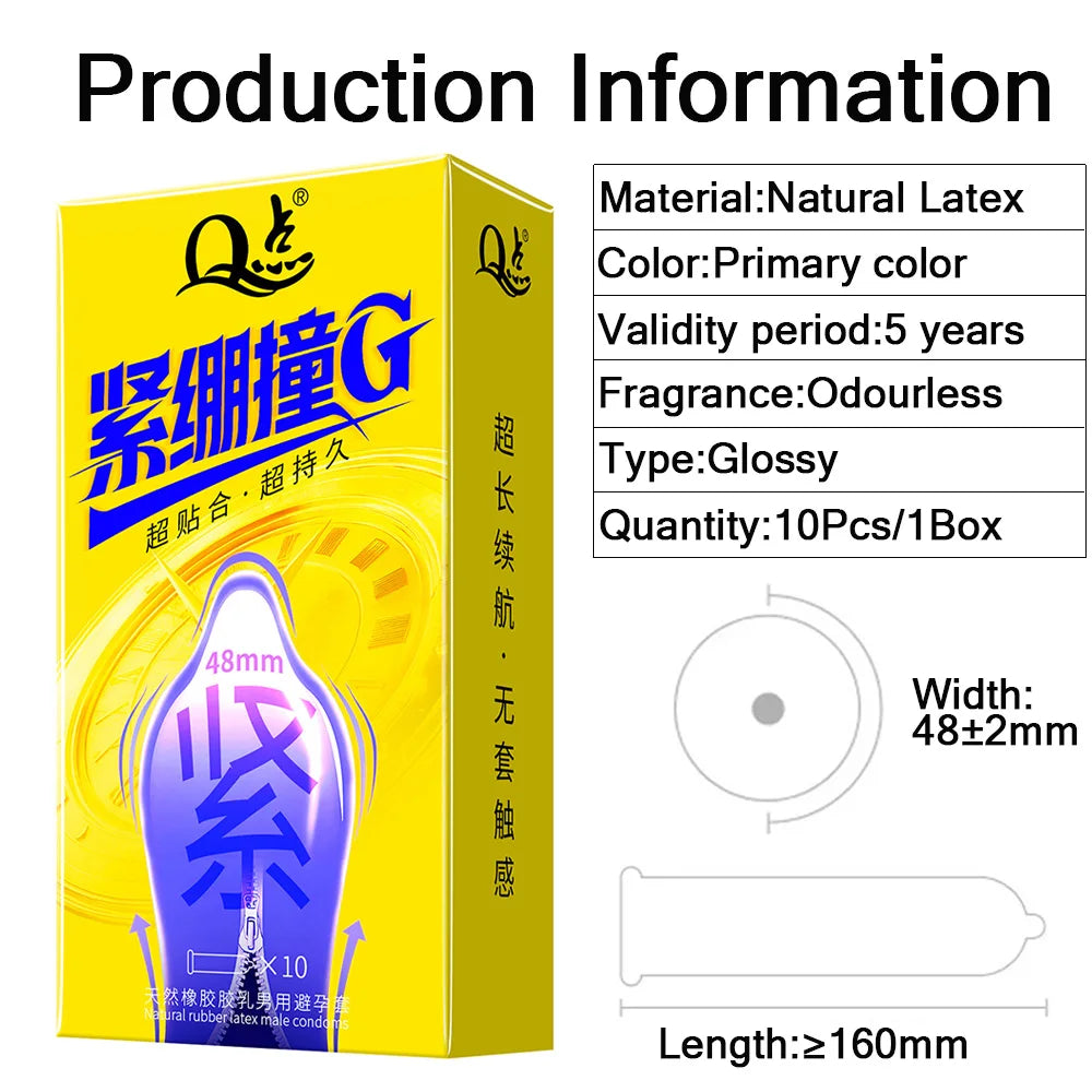 48mm Small Fits Condom for Male Long-lasting Ultra-thin Penis Sleeves Delayed Ejaculation Sex Toys  Adults Sexual Product