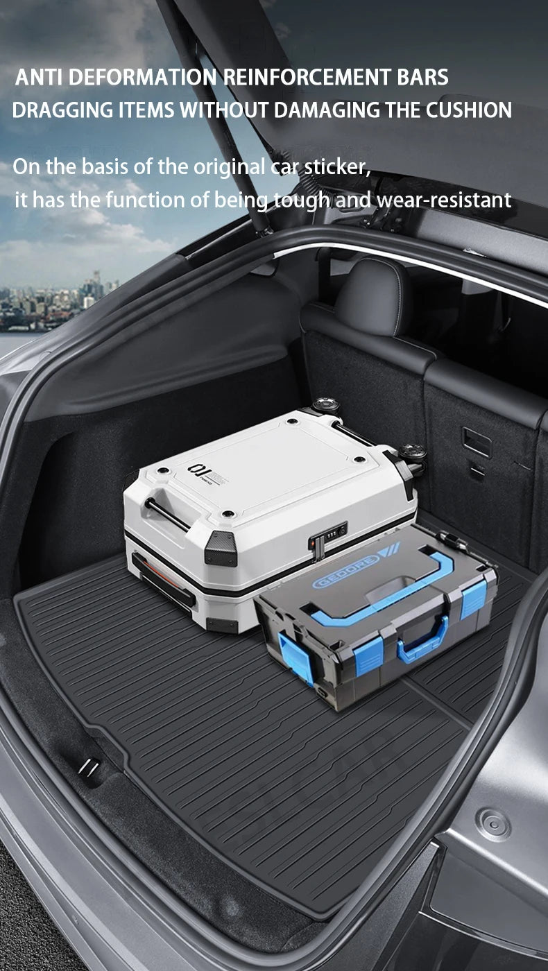 AITESLCAR for Tesla Model Y Juniper/Launch 2025 Rear Seat Backrest Protective Pad Cargo Liner Trunk Mat Anti-Kick Pad Accessori