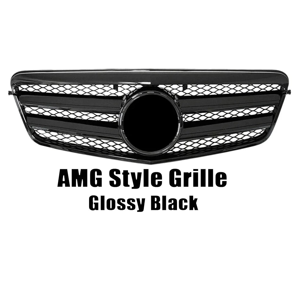 XVIP Chrome Black Diamonds Style Front Racing Grille For Mercedes Benz E-Class W212 E250 E300 E350 E500 2010-2013 Bumper Grilles