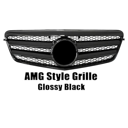 XVIP Chrome Black Diamonds Style Front Racing Grille For Mercedes Benz E-Class W212 E250 E300 E350 E500 2010-2013 Bumper Grilles