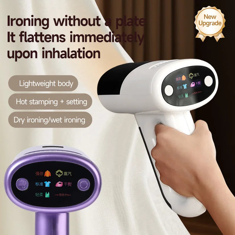 1000W Powerful Adsorption Vacuum steamer 2 in 1 Steam Ironing Dry Ironing Handheld Garment Steamer Smooth Out Stubborn Wrinkles
