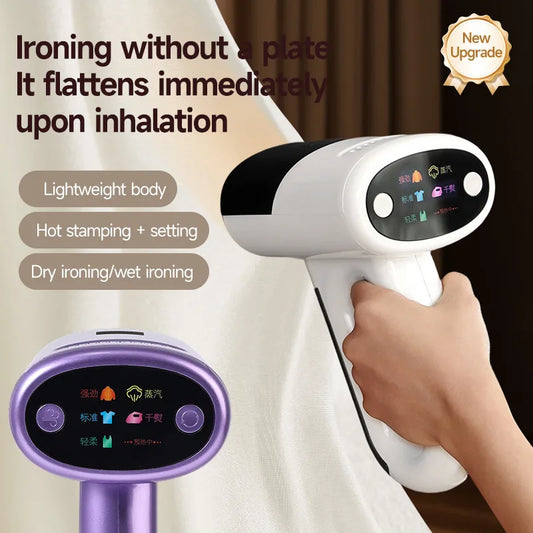 1000W Powerful Adsorption Vacuum steamer 2 in 1 Steam Ironing Dry Ironing Handheld Garment Steamer Smooth Out Stubborn Wrinkles