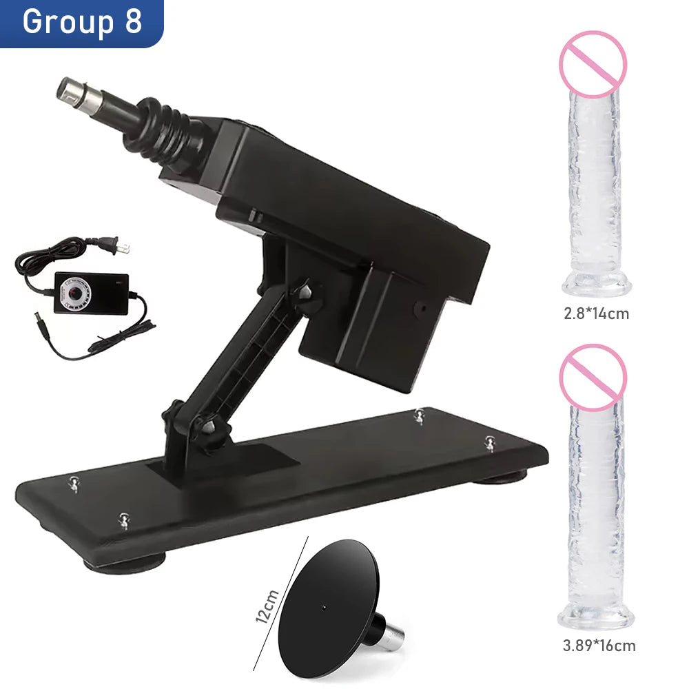 Reciprocating Linear Fuvk Machine with 3XLR Vagina Anal Thrusting Dildo Vibrator Love Machine Device Gun Adult Couple GIft Goods