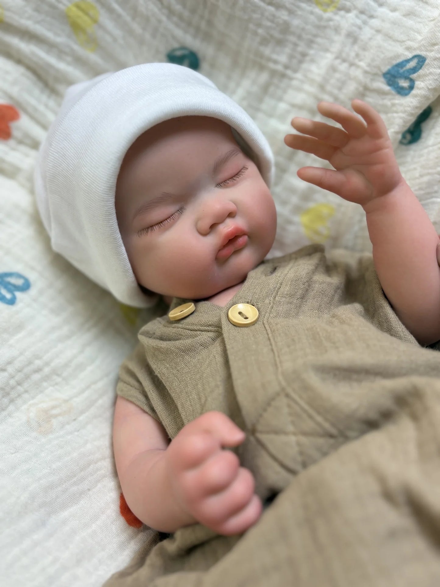 OtardDolls Open Mouth Silicone Toy 18-Inch Handmade Doll Real Soft Reborn Doll Painted/Unpainted Waterproof Cute Collectible Toy