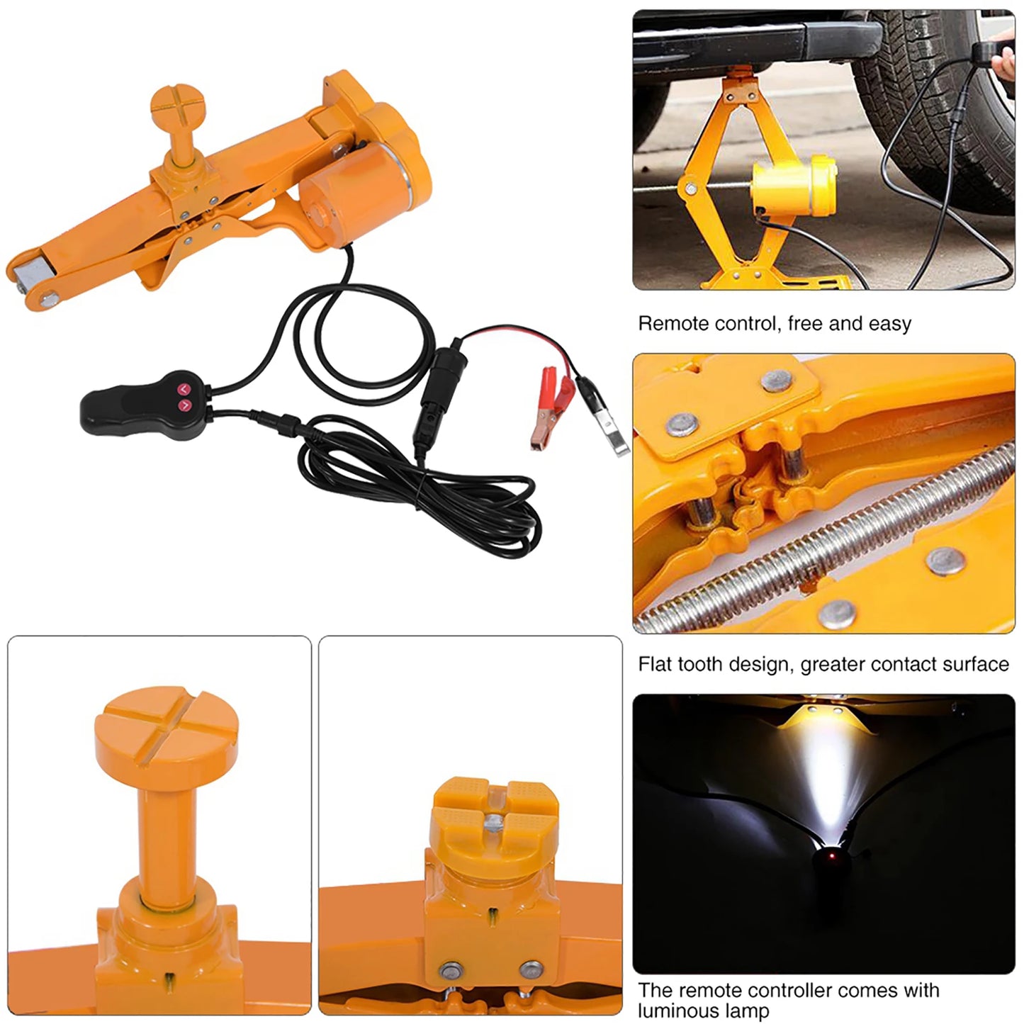 3Ton 12V DC Automotive Car Electric Jack SUV Van Lifting Garage Automotive Emergency and Maintenance Equipment