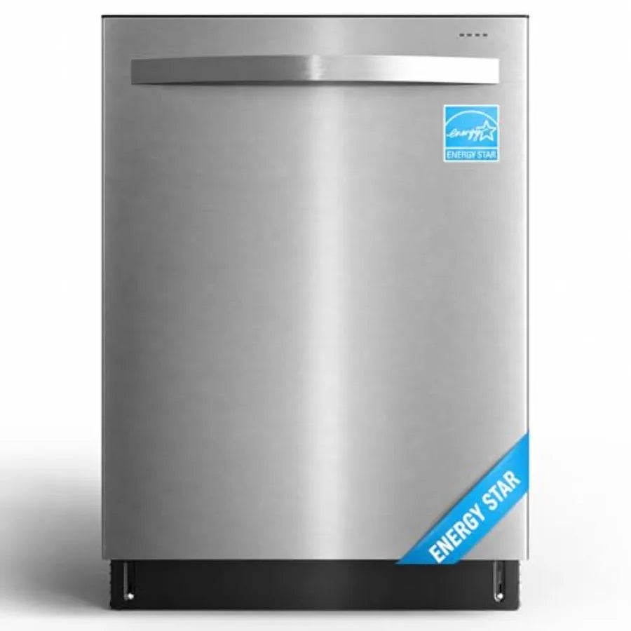 Built-in Dishwasher 24, 14-16 Place Settings Large Capacity Dish Washer, Stainless Steel Dishwasher Machine with Adjustable Rac