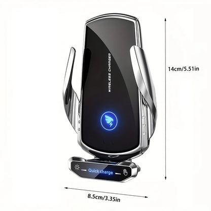 Wireless Charger Car Phone Holder Stand 15W Fast Charging Station For iPhone Xiaomi Samsung Huawei Magnetic Wireless Car Charger
