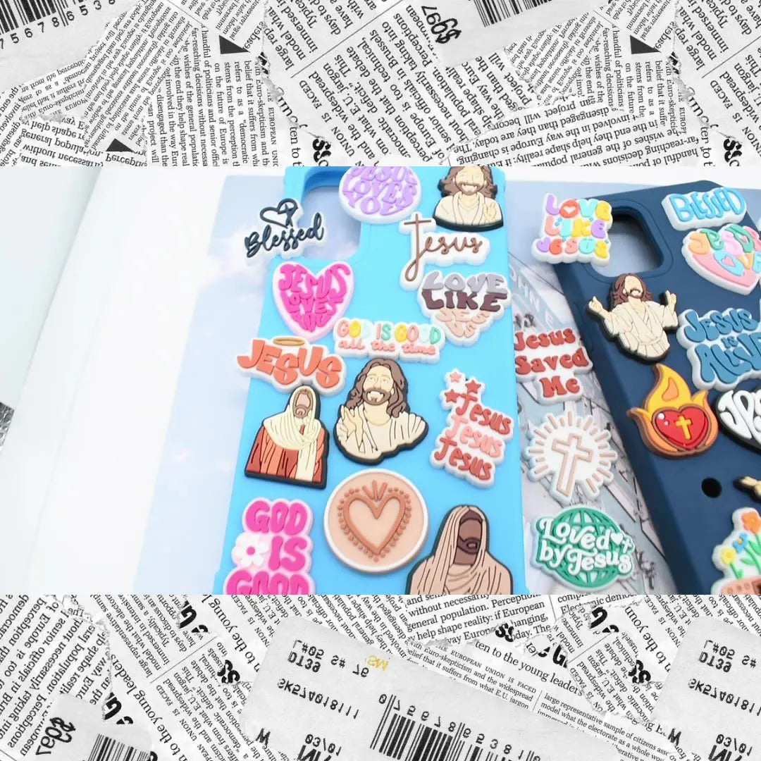 10-93PCS  God Jesu Shoes Charms DIY PVC Shoe Bag Accessories For religious belief Pendant Decoration Adult Kids  Gifts