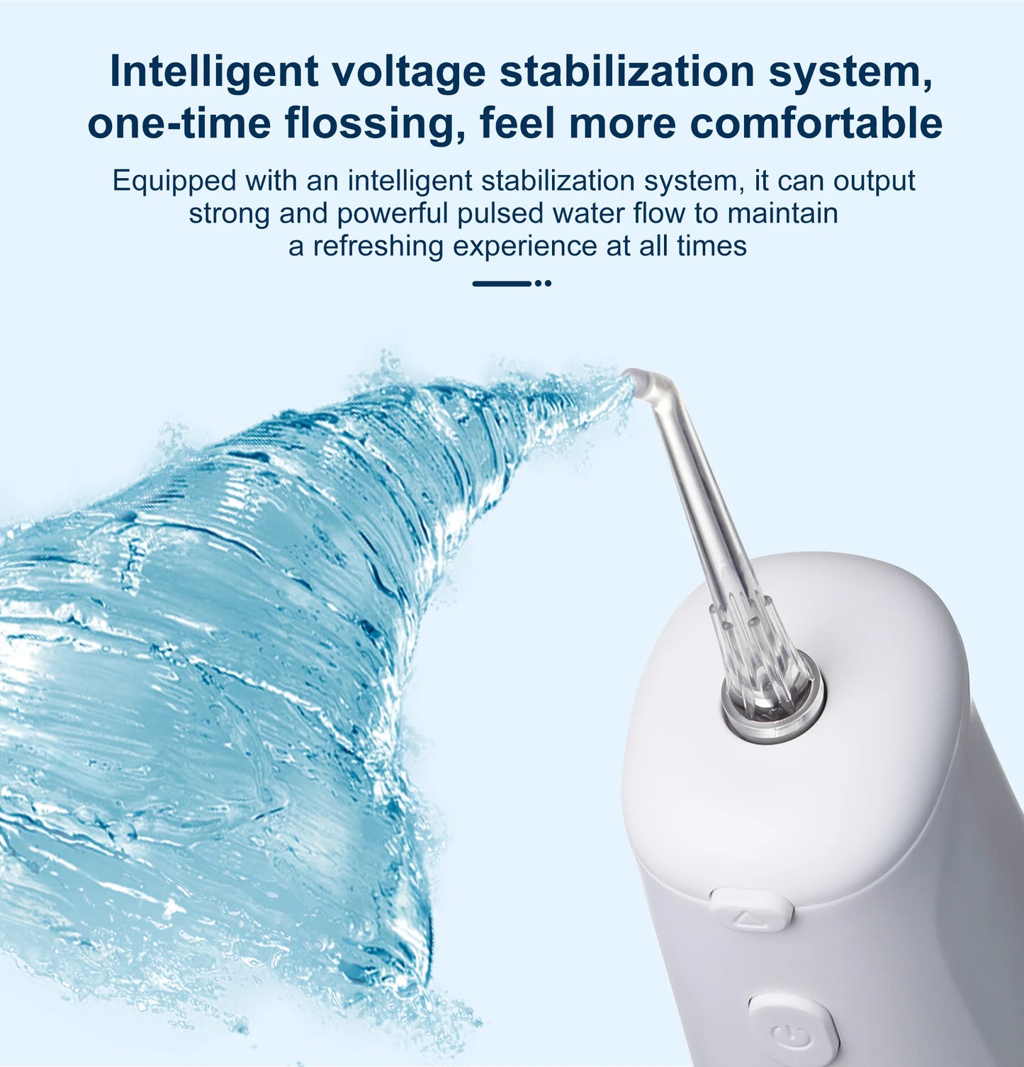 Fairywill Cordless Water Flosser 3 Modes And 2 Replaceable Nozzles 300Ml Detachable Water Tank Ipx7 Waterproof Oral Irrigator
