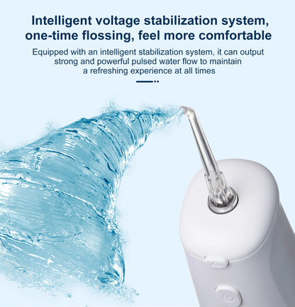 Fairywill Cordless Water Flosser 3 Modes And 2 Replaceable Nozzles 300Ml Detachable Water Tank Ipx7 Waterproof Oral Irrigator