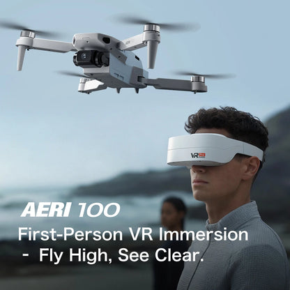 NEW Aeri100 VR Drone 1:1 Scale Aerodynamic Design 8K 1080P HD Camera Remote Control Brushless 360° Obstacle Avoidance Flying Toy