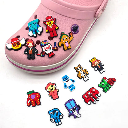 Steal Catch the Brainrot Shoe Charm Cartoon for Shoe Accessories Dreations for Sandals Sneaker Classic Clog Kids X-mas Gifts