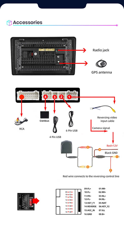 JUNDOF 9" CarPlay 2DIN Android Auto Car Radio Stereo For Suzuki Swift 2011 2012 2013 2014 2015 2016GPS Multimedia Video Player