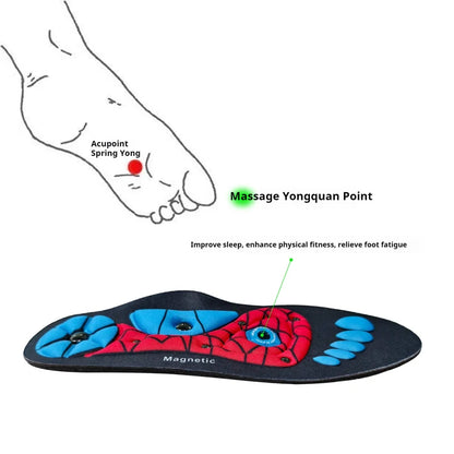 Plantar Acupoint Massage Insoles Men Women Magnetic Therapy Massage Insole Arch Support Orthopedic Shoe Pads 2Pcs/4Pcs