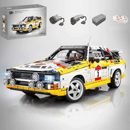3887PCS Technical MOC 1:8 Racing Sport Retro Rally Car Building Blocks Classic Sportscar Model DIY Toys for Kid Adult Boys Gift