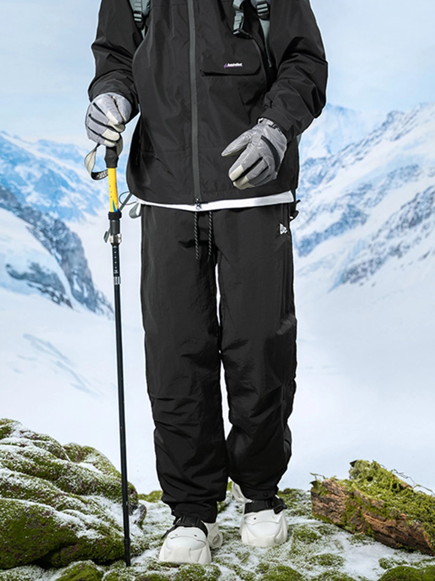 Thickened down Cotton Trousers for Men Winter Outdoor Snow Skiing Windproof Waterproof Warm Straight Leg Pants Youth Casual