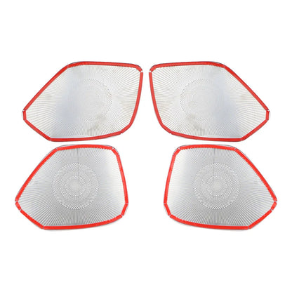 Interior Four Door Speaker Sound Horn Frame Protector Cover Trim for Peugeot 2008 2020 2021 2022 2023 2024 Car Accessories