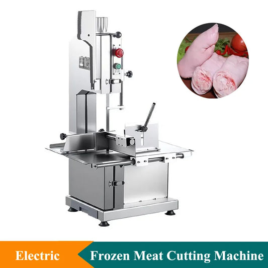 Stainless Steel Large Meat Slicer Machine Commercial Meat Bone Saw Machine Semi-automatic Fish Cutting Machine
