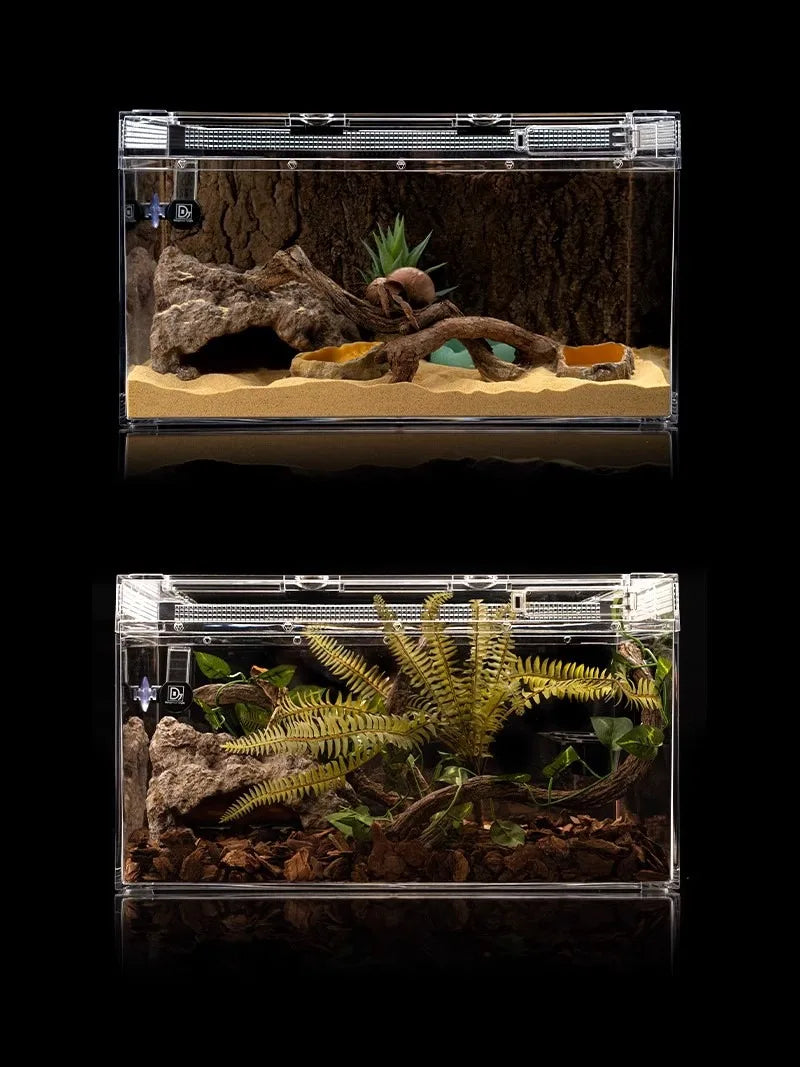 Reptile Shop Simulation Rock Cave Design Pet Lizard Gecko Spider Hideout House Climbing Frog Snake Cave Durable Plastic Pet S...