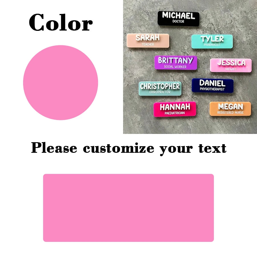 Personalized Custom Badges | Customized Personalized Name Badges | Name Badges | Educators | Nursing | Doctors | Teachers |