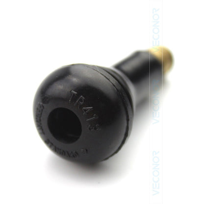 TR412 TR413 TR414 PVR70 Snap-In Tire Valve Stems Short Black Rubber Wheel Replacement With Dust Cap