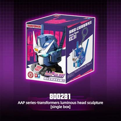 New AULDEY Transformers G1 Toy AAP Series Light-Up Head Sculpt Mecha Model Optimus Prime Dual Modes Pendant Display  Figure Gift