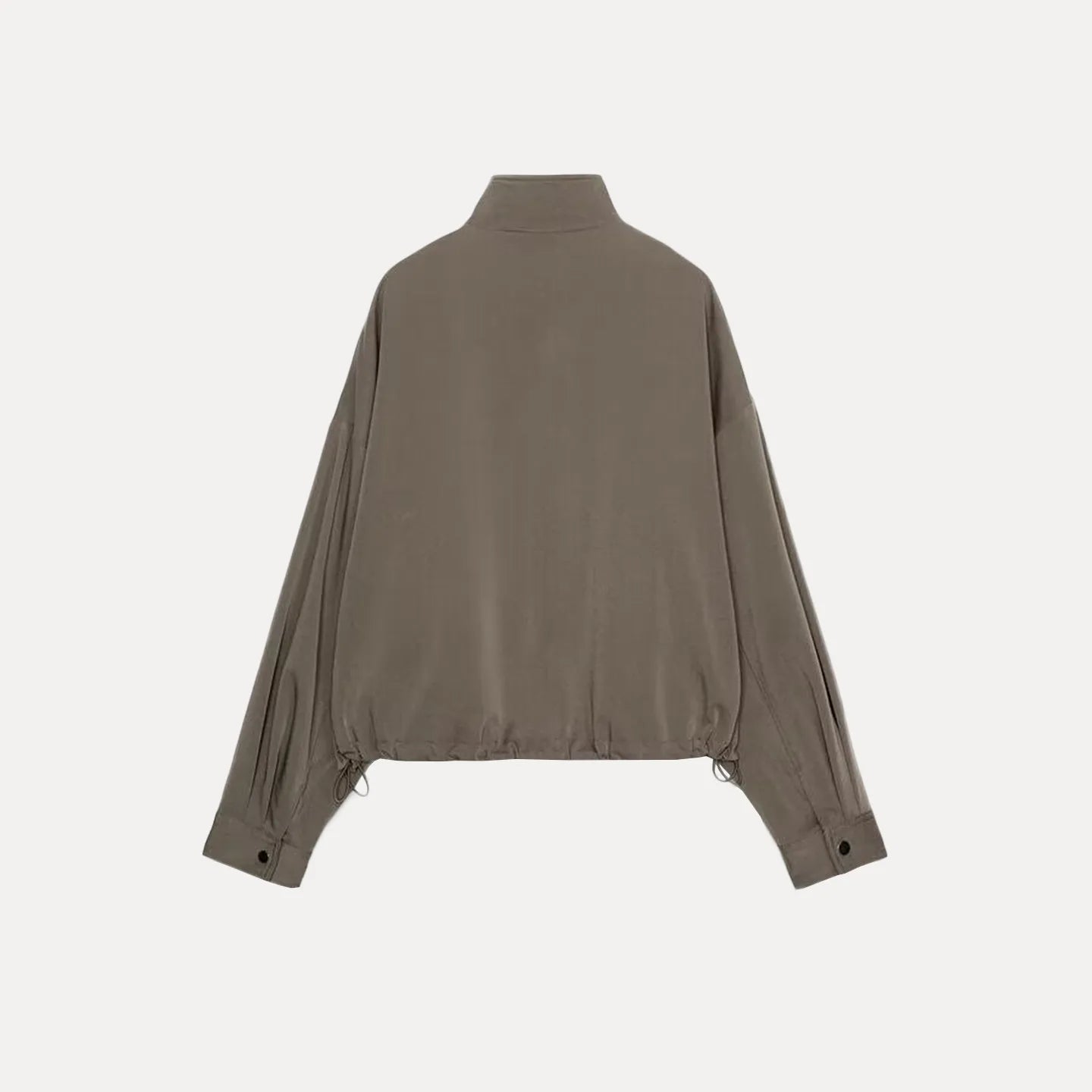 Women's Pilot Jacket Coat High Waist Commute Line Decor Straight Leg Pants Two Piece Set Long Sleeve Stand Collar Jacket