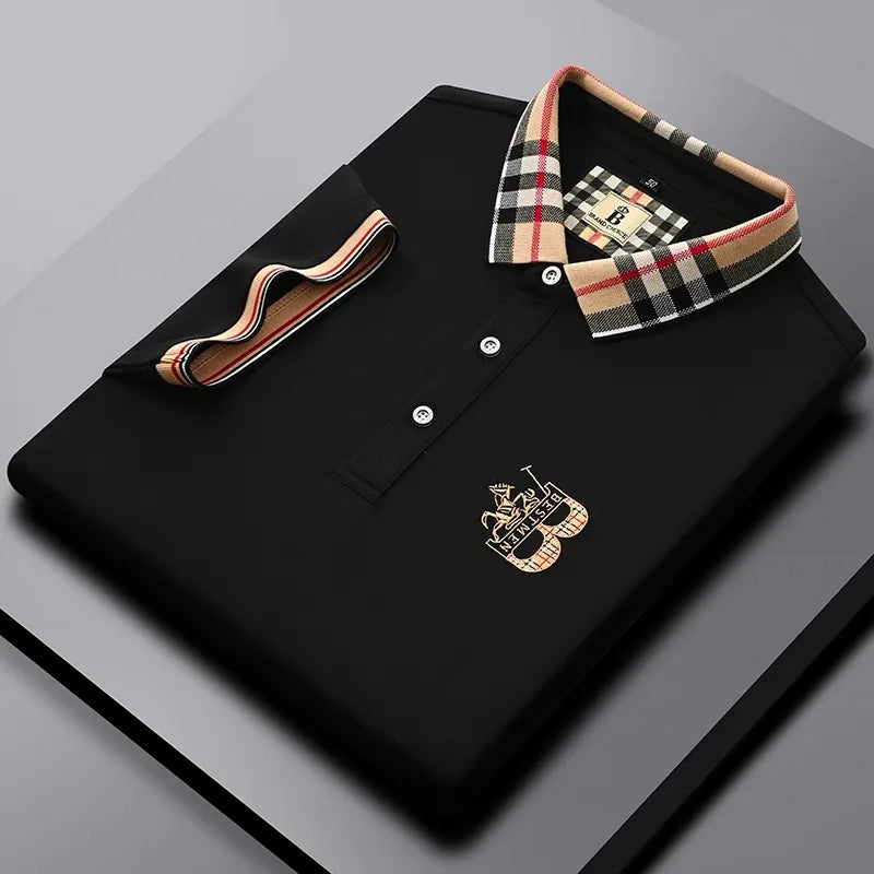 Exquisite Pony Embroidered Comfortable Polo Shirt Fashion Men's Brand Hot Selling Breathable Short Sleeves in the Summer of 2026