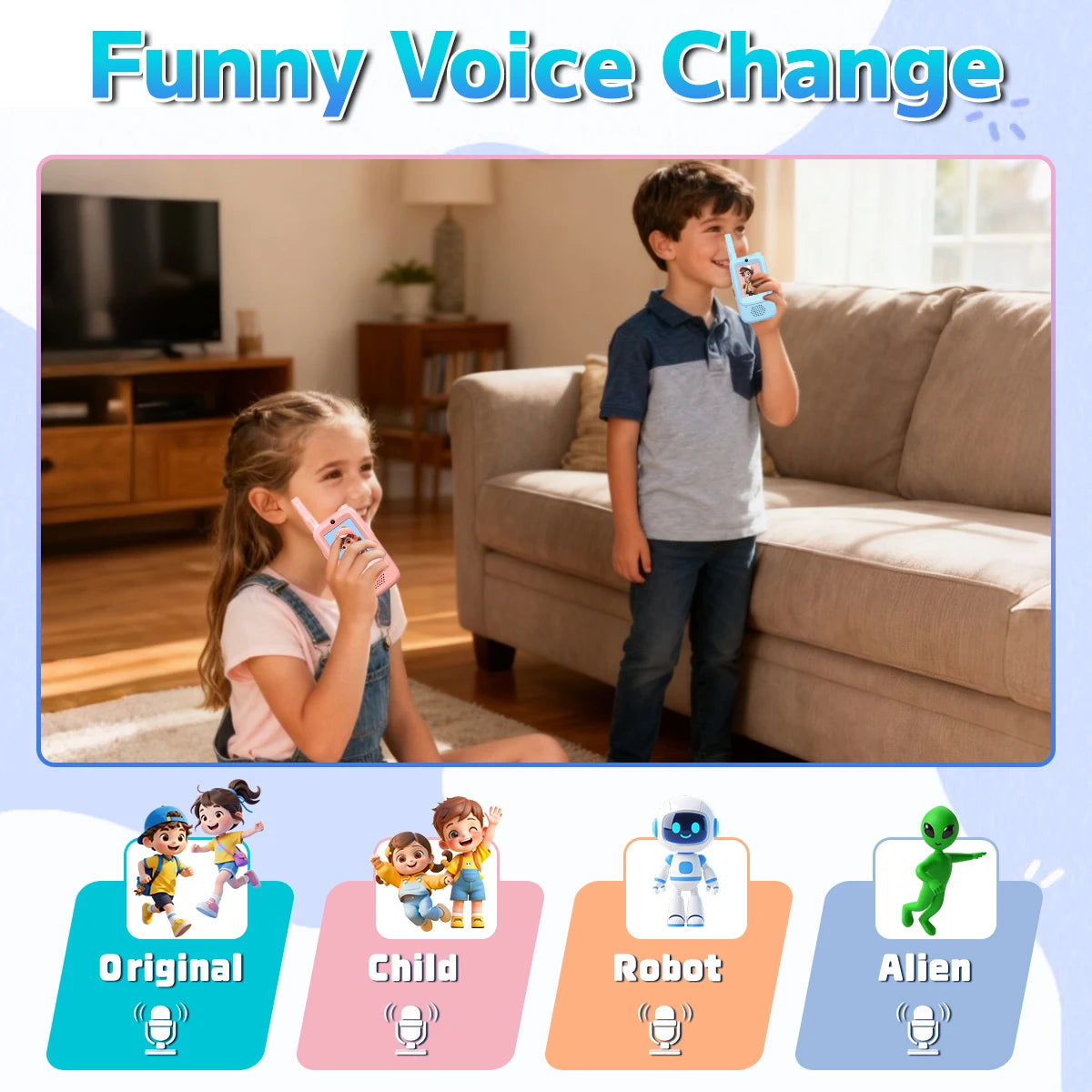 Lastest Video Walkie Talkies for Kids Upgrade JK300 JK200 Toddler Toys Indoor Camping Birthday Chirstmas Gifts for Kids Age 3-12