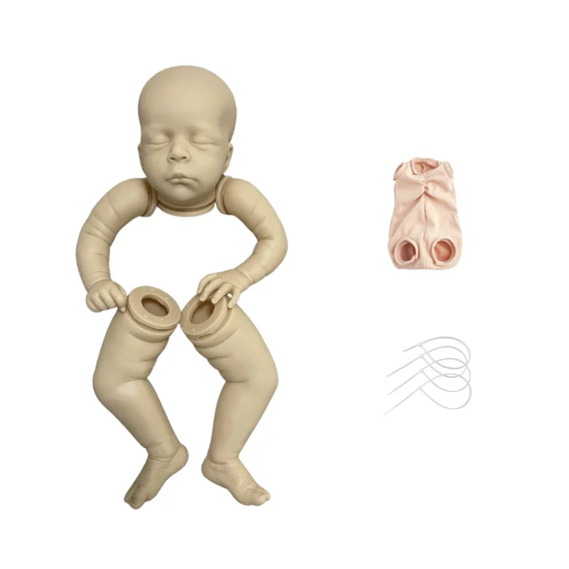 New 20 Inches Bebe Reborn Baby Jude Kit Blank Unpainted Unfinished Molds Vinyl Parts Reborn Baby Kit