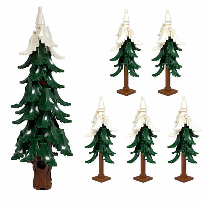 MOC City Garden Building Block Set – DIY Assembly Pine & Pine And Cypr, Street View Forest Plants, Trunk Leaves Grass Accessorie